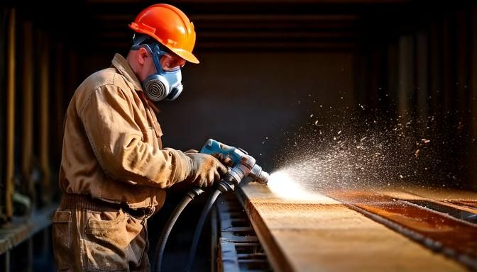 Silis ve kuvars bazlı kumlama kumu; metal, taş ve beton yüzeylerin temizlenmesinde kullanılan aşındırıcı yüzey hazırlama malzemesi.